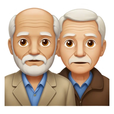 2 old guys sticker