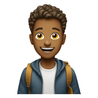 excited student sticker