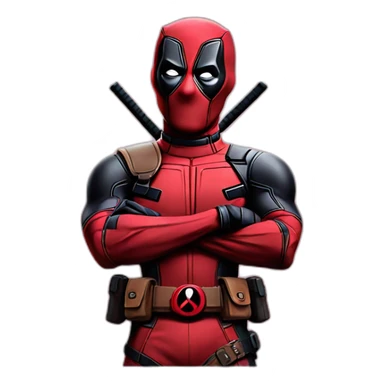 Deadpool blows a kiss sticker