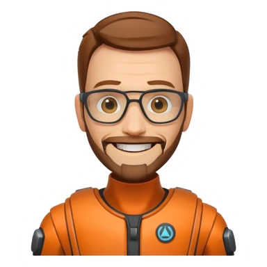 gordon freeman Grinning Face with Smiling Eyes sticker