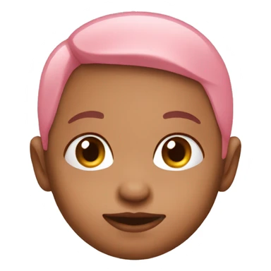 Baby pink emoji sticker