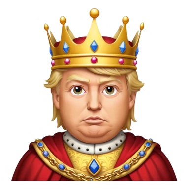 Trump as King emoji sticker