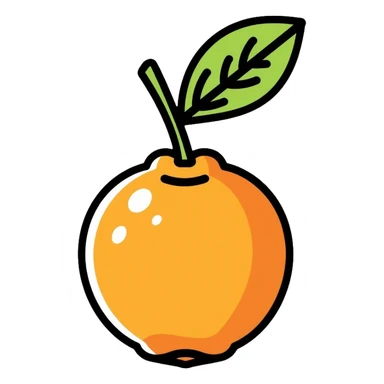 bergamot citrus fruit sticker
