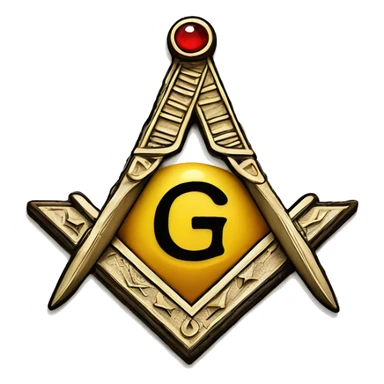 freemason square and compass sticker