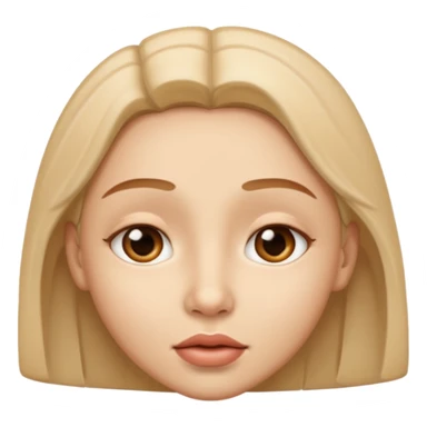 Whispering face sticker