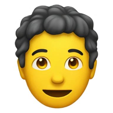 Yellow emoji with a rizz face sticker