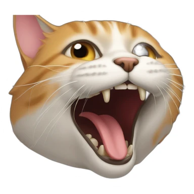 Gato sacando la lengua  sticker