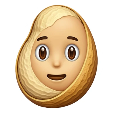 a Peanut with detail sticker