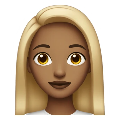 a dark blonde girl with makeup  sticker