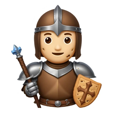 cookie that is a knight because it is a tough cookie sticker