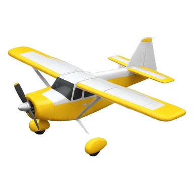 A Real cessna modelo 182 yellow airplane aside sticker