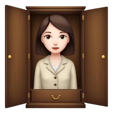 A character from the fairy tale Beauty and the Beast: the lady who was turned into a wardrobe by magic. She retains the wardrobe's original form and has an anthropomorphic face. sticker