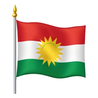 Kurdish flag sticker