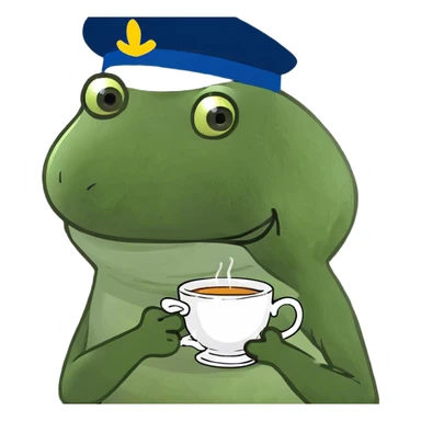 tea party in a coffee shop  sticker