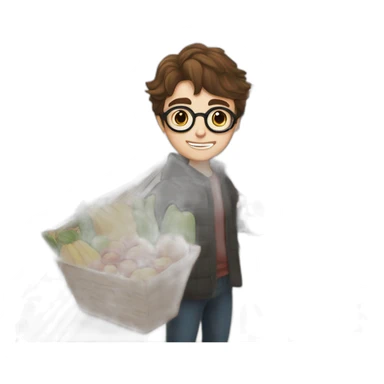 Harry Potter au supermarché sticker