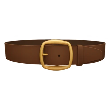 the belt is brown sticker