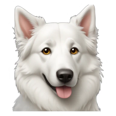 white-swiss-shepherd-dog sticker