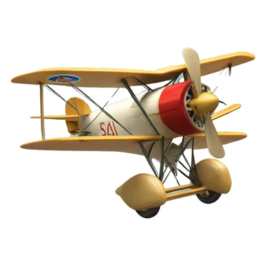 vintage biplane based on  suncoastbiplanes.com sticker