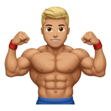 giga chad flexing sticker