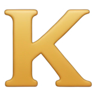K letter sticker
