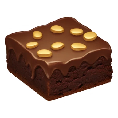 Brownie with gold sticker