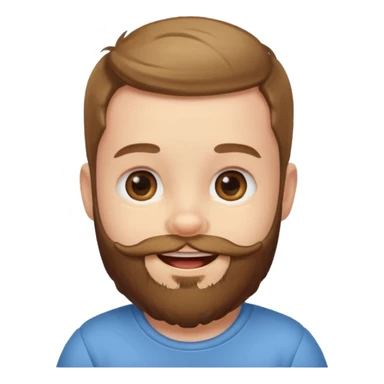 bearded baby sticker