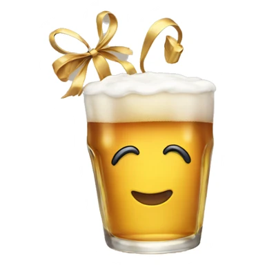 Cheers with bow on it  sticker