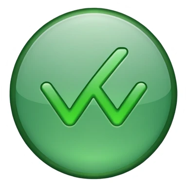 Green tick in blue colour sticker