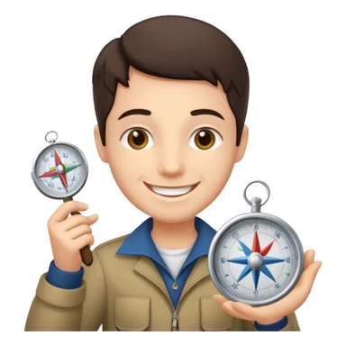 Magalhães with compas sticker