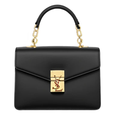 YSL handbag black gold sticker