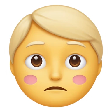 minimal flat emoji with mild tension,
slightly raised eyebrows,
thoughtful expression,
balanced emotion,
soft pastel tones,
modern health tracking app style,
transparent background,
vector illustration
 sticker