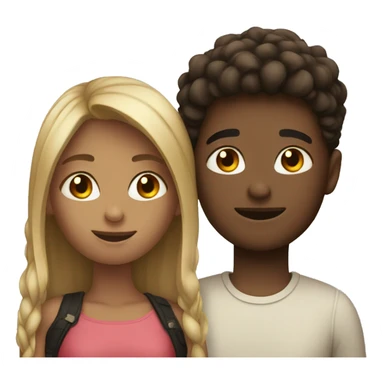 Two teenagers in love  sticker