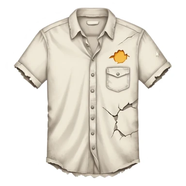 vintage Torn shirt with out pocket sticker