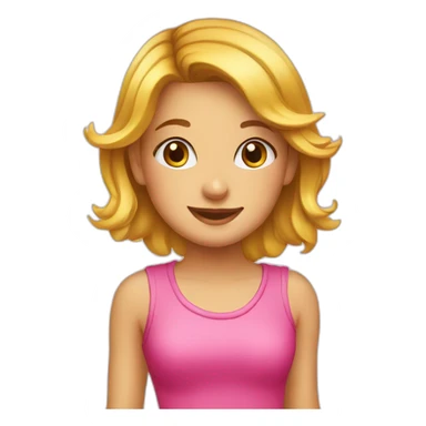 Girl stationery sticker