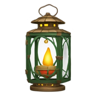 big christmas-lantern-with-decoration sticker