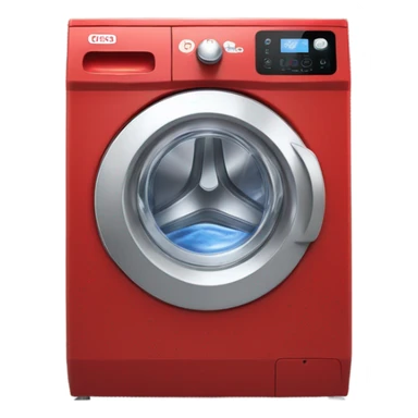automatic washing machine red sticker