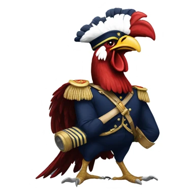 Fierce gamecock defeating a navy commodore  sticker