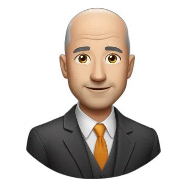 jeff bezos if he had hair sticker