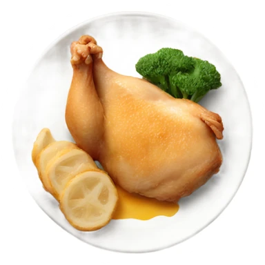 chicken fillet on plate sticker