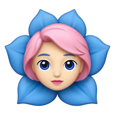 Faça uma rosa azul sticker