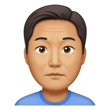 photorealistic korean worker middle age man sticker