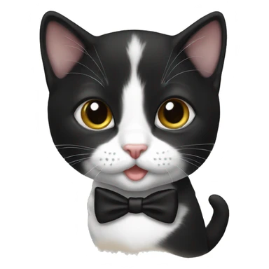 Tuxedo kitten sticker