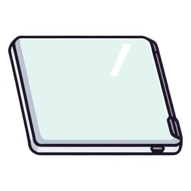 red and black streaming video logo sticker