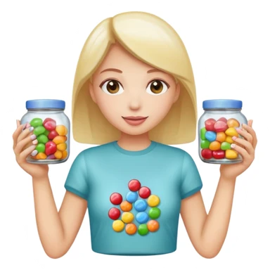  womanPeople Holding Jar sticker