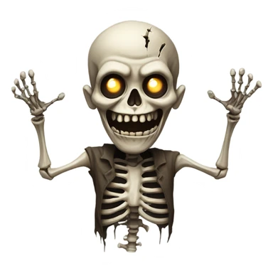 Scary undead guy sticker