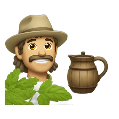 gaucho argentino toma yerba mate sticker