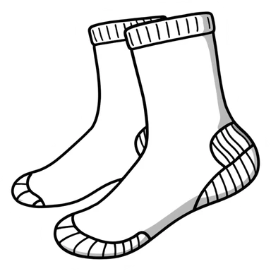 white athletic sock interior view showing the inside cushioned insole sticker
