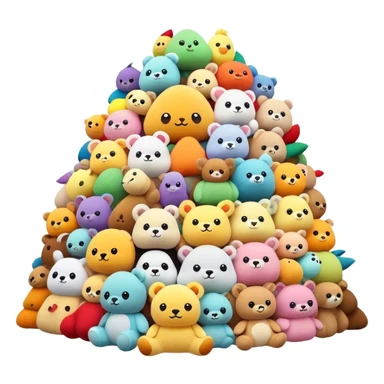 millions of toy plushies sticker