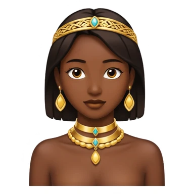 Neck traditional gold choker and gold bangel sticker