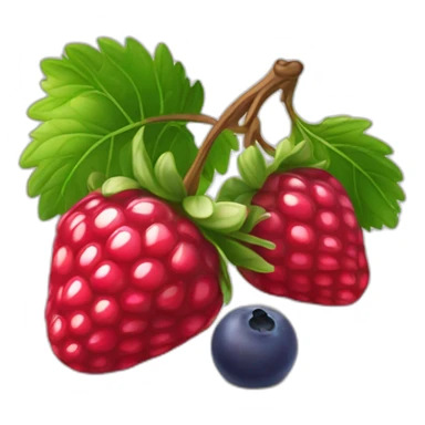 Fraise framboise myrtille sticker